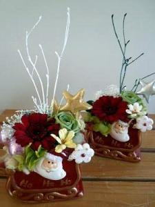 クリスマス風プリザ少し増えました｜「花一」　（島根県益田市の花キューピット加盟店 花屋）のブログ