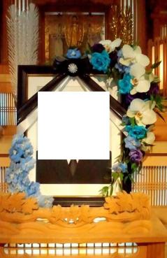 遺影の花飾り｜「花一」　（島根県益田市の花キューピット加盟店 花屋）のブログ