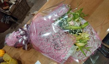 【店頭でのご注文】　お届けの花束「花一」（島根県益田市の花屋）のギャラリー写真